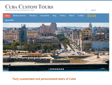 Tablet Screenshot of cubacustomtours.com